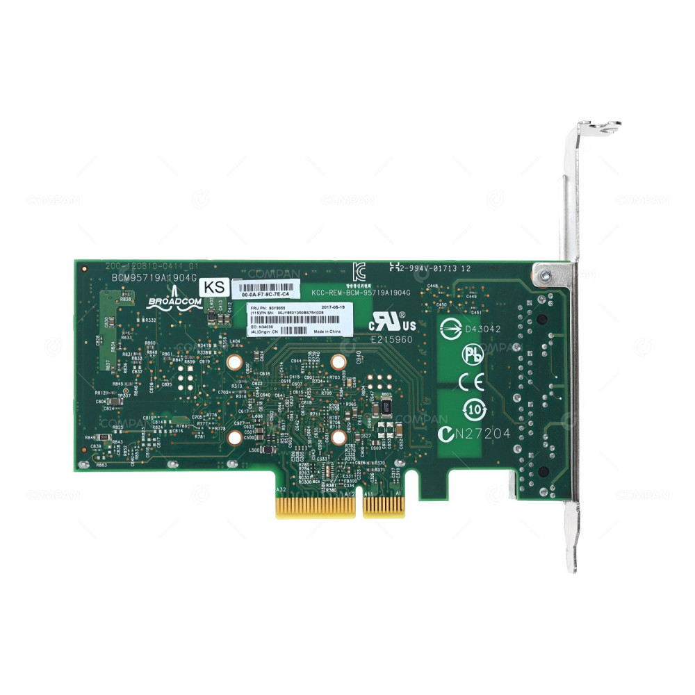 90Y9355 IBM BROADCOM NETEXTREME I 5719 QUAD PORT 1GB RJ-45 NETWORK ADAPTER